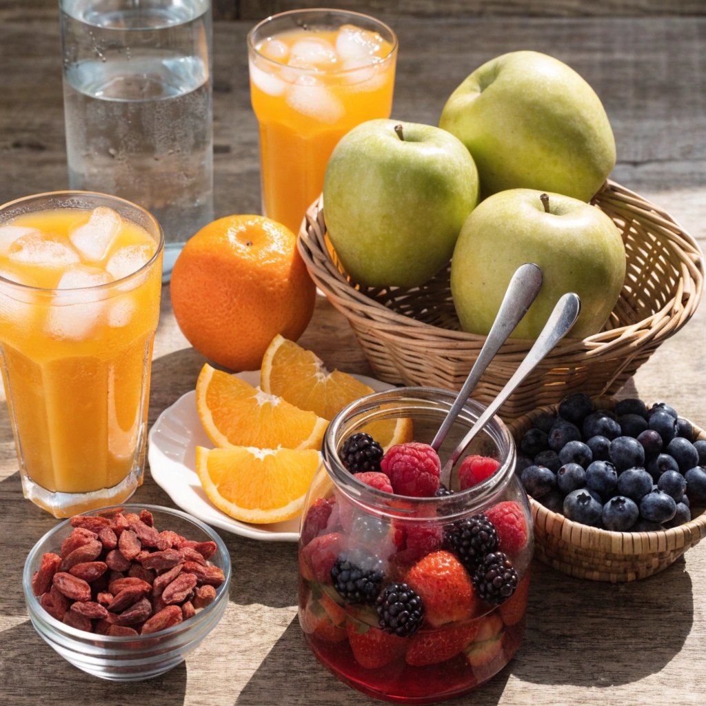 Helvion natural complex capsules displayed alongside botanicals on a natural surface